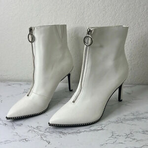 Bar lll Briget Womens Embellished Pointed Toe Ankle Boots Size